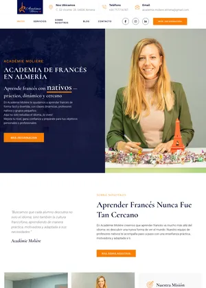 Web de Académie Molière