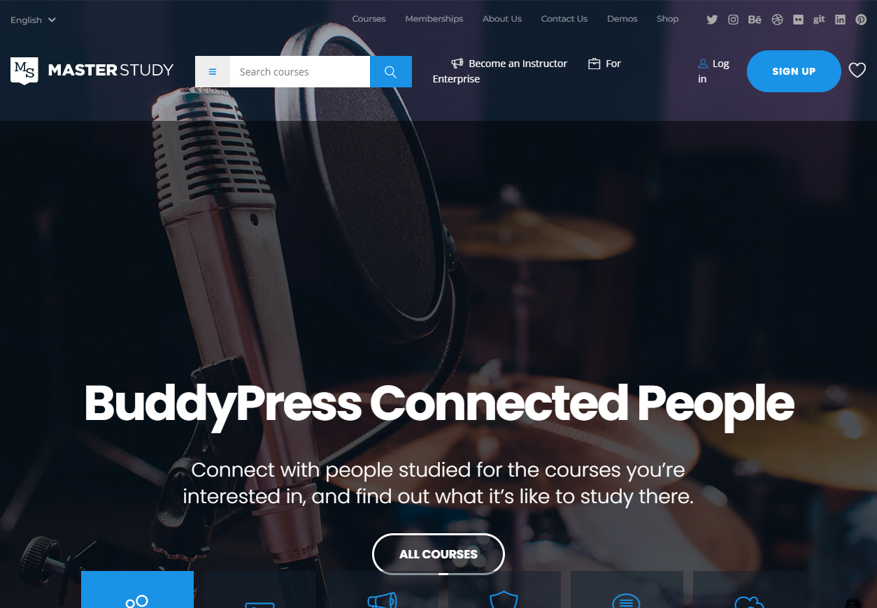 BuddyPress Demo – Just another LMS site