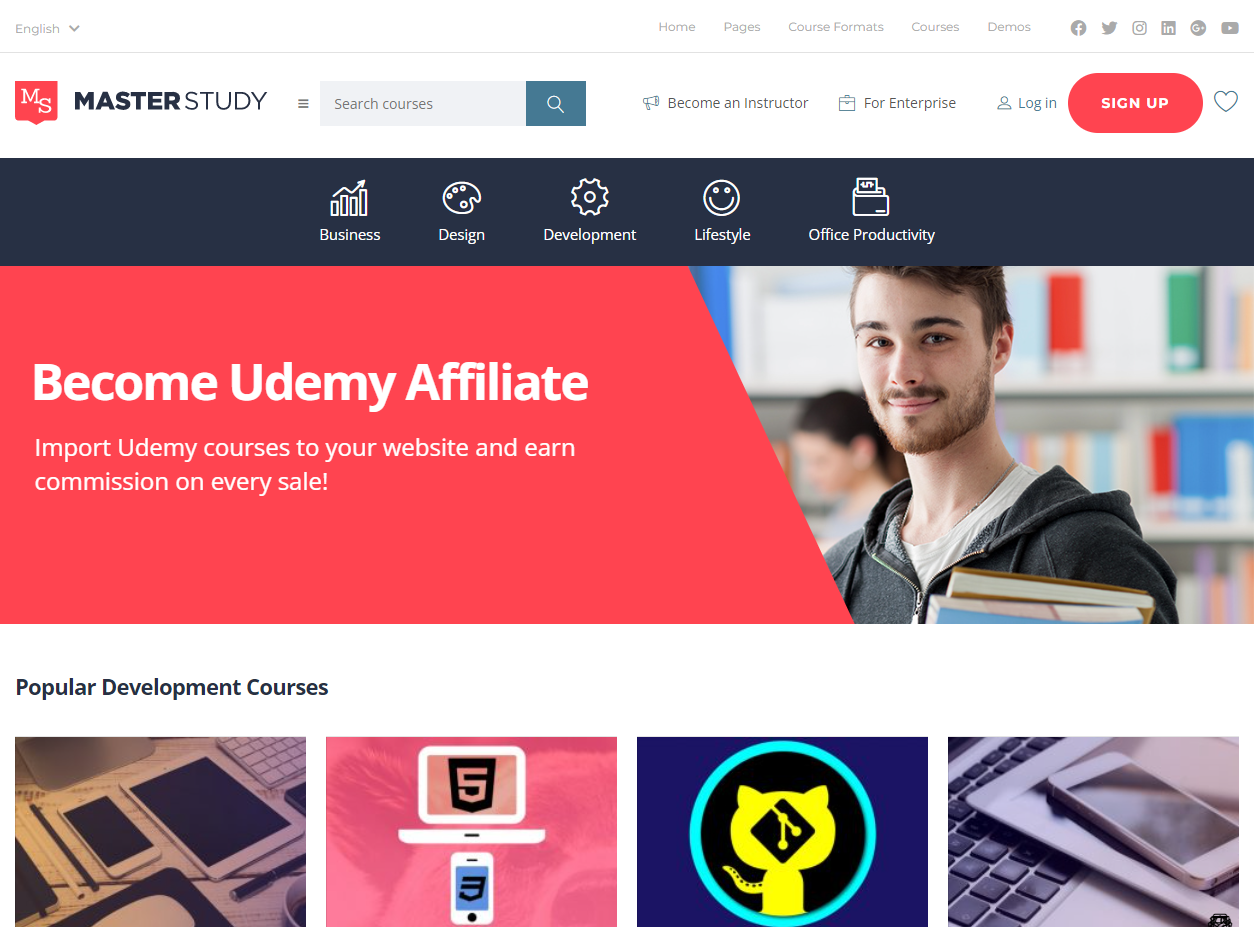 Udemy Affiliate & Course Importer Demo – MasterStudy