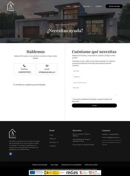 Abad Realty · Contacto