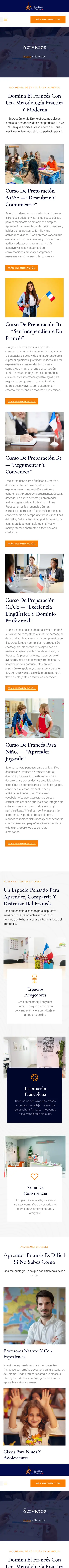 Académie Molière · Servicios · Móvil