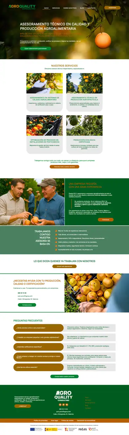 AgroQuality · Inicio