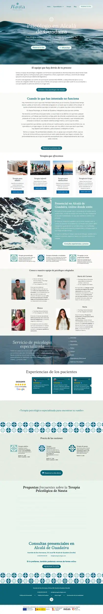 Nauta Psicología · Inicio
