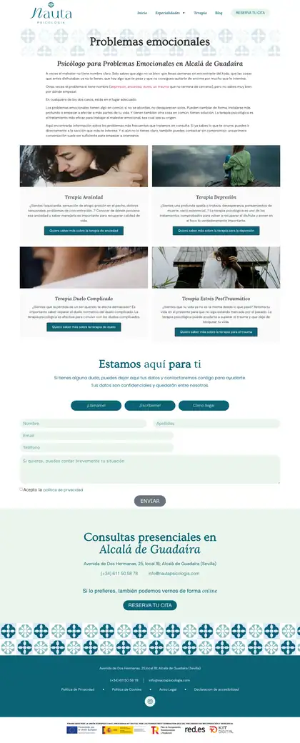 Nauta Psicología · Problemas emocionales