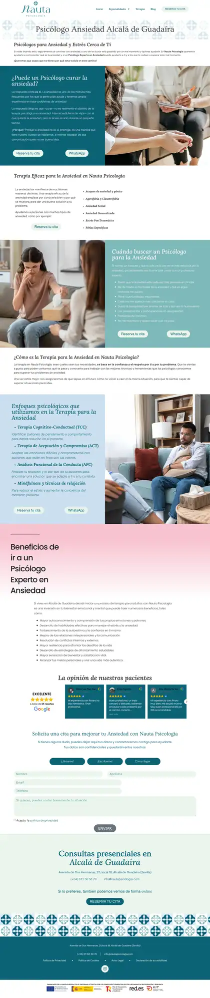 Nauta Psicología · Terapia Ansiedad