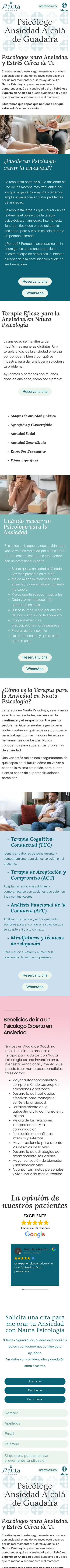 Nauta Psicología · Terapia Ansiedad · Móvil