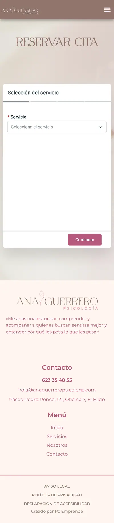 Ana Guerrero · Reserva · Móvil