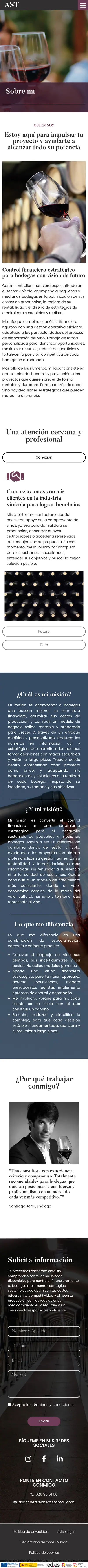 AST Consulting · Sobre mí · Móvil