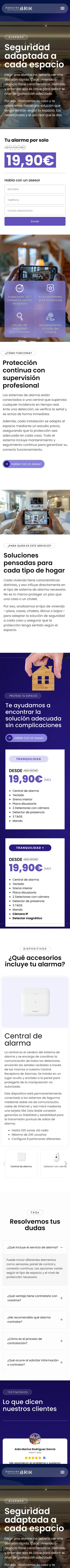 BRIK Asesores · Alarmas · Móvil