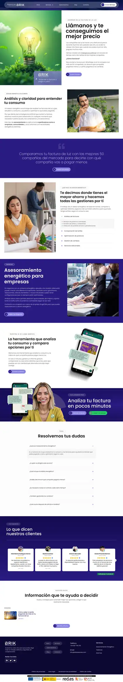 BRIK Asesores · Asesoramiento energético