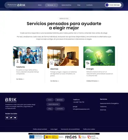 BRIK Asesores · Servicios