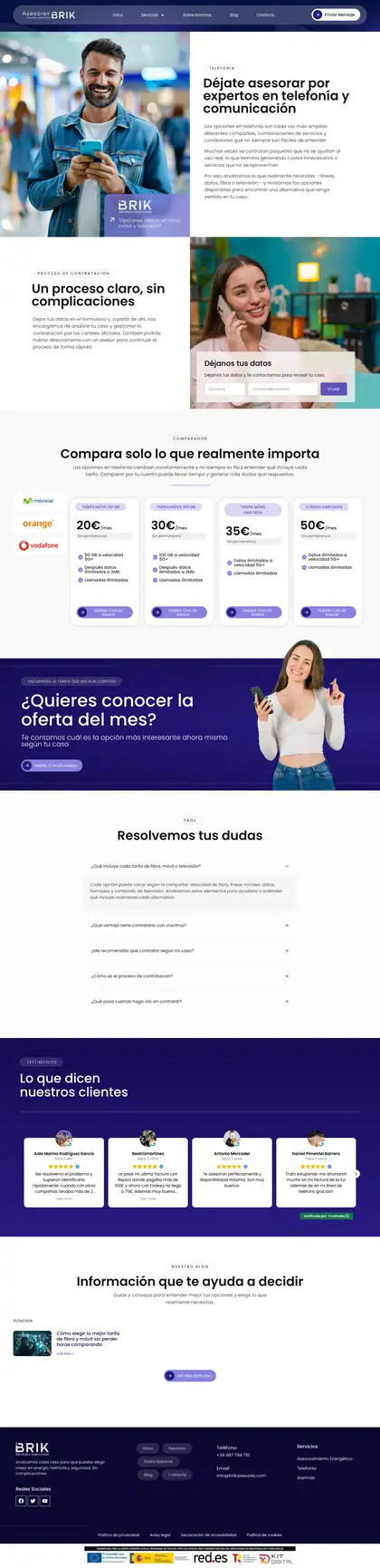 BRIK Asesores · Telefonía