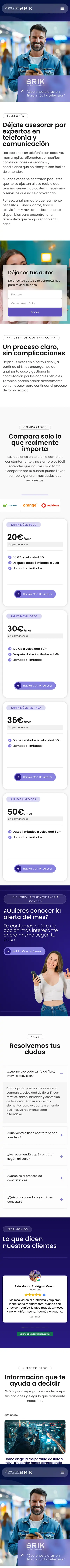 BRIK Asesores · Telefonía · Móvil