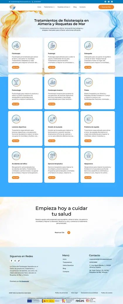 Clínica de Fisioterapia Saavedra · Tratamientos
