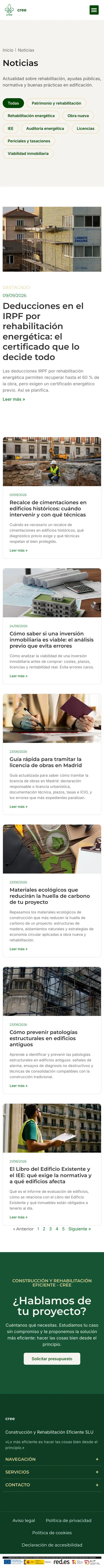 CREE · Noticias · Móvil