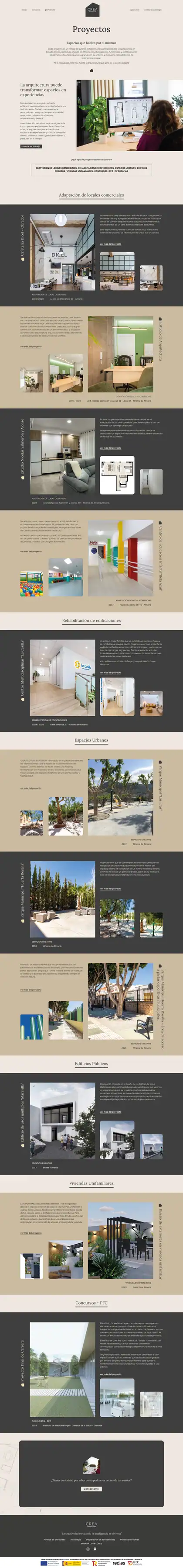 Estudio Crea Arquitectura · Proyectos
