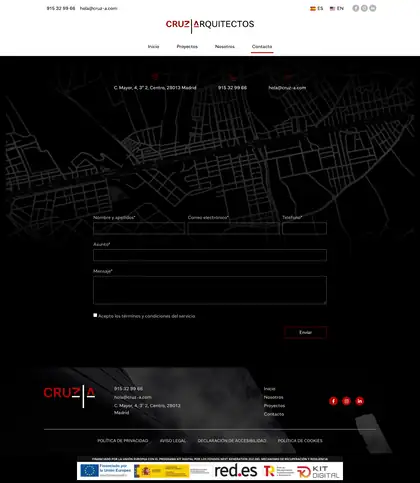 Cruz Arquitectos · Contacto