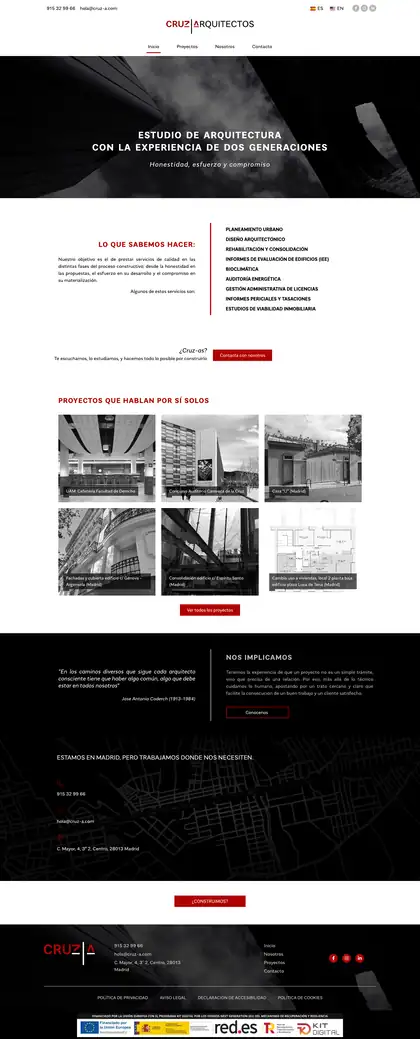 Cruz Arquitectos · Inicio