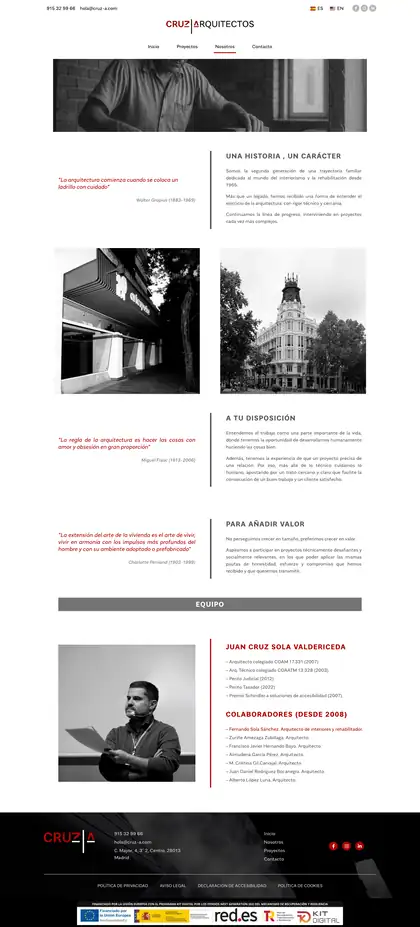 Cruz Arquitectos · Nosotros