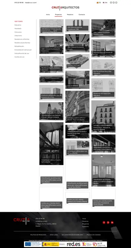 Cruz Arquitectos · Proyectos