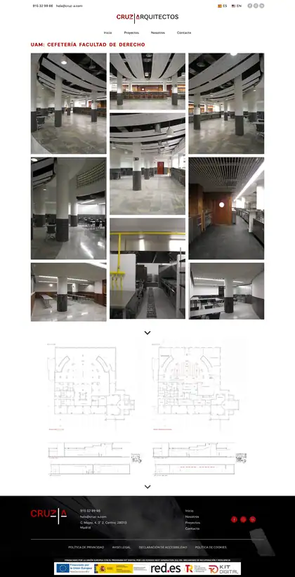 Cruz Arquitectos · Uam cefeteria facultad de derecho