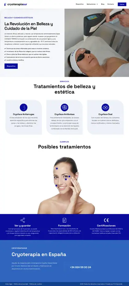 Cryoterapiasur · Belleza y estética