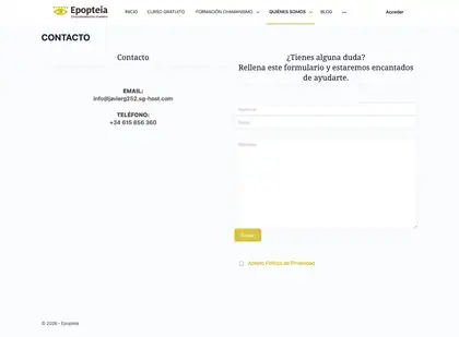 Epopteia · Contacto (antes)