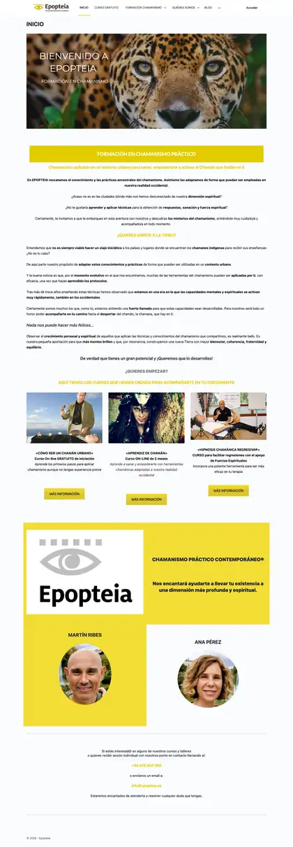 Epopteia · Inicio (antes)