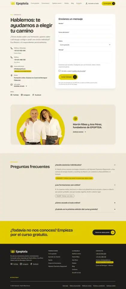 Epopteia · Contacto
