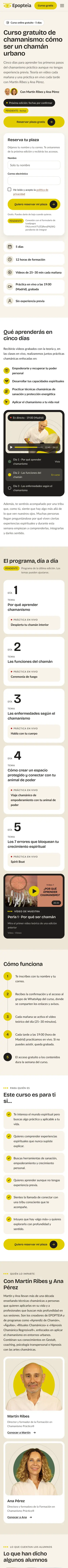 Epopteia · Curso gratuito · Móvil