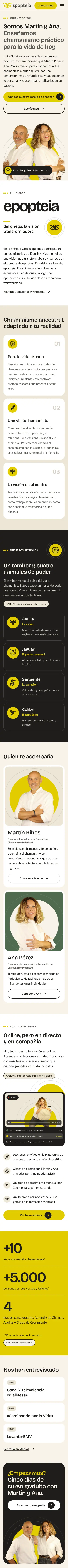 Epopteia · Quiénes somos · Móvil