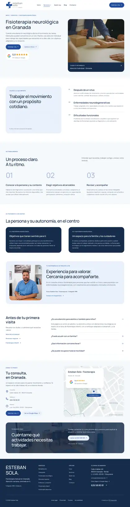 Esteban Sola · Fisioterapia neurológica