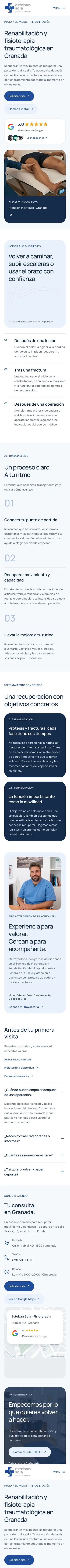 Esteban Sola · Rehabilitación · Móvil