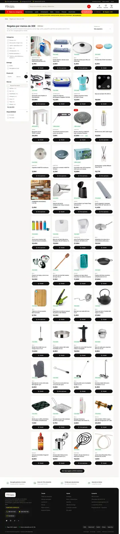 Ferretería Droguemar · Regalos por menos de 30 €