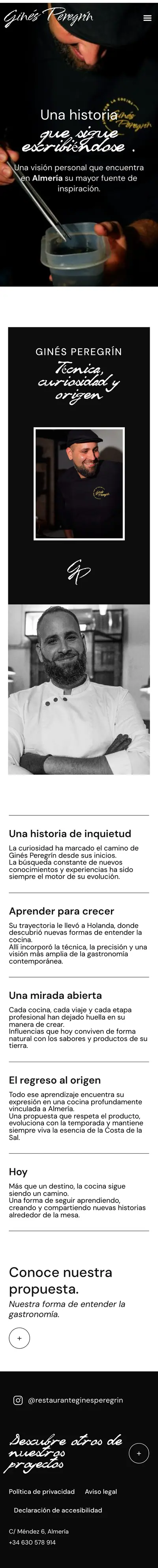 Restaurante Ginés Peregrín · Ginés · Móvil