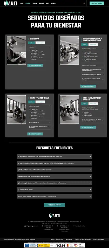 Grupo Avanti · Servicios