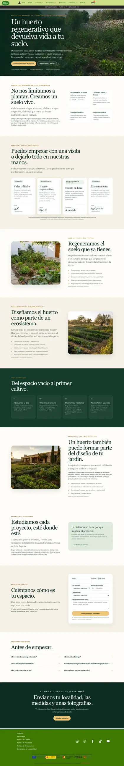 Huerta DelPueblo · Instalación de huertos
