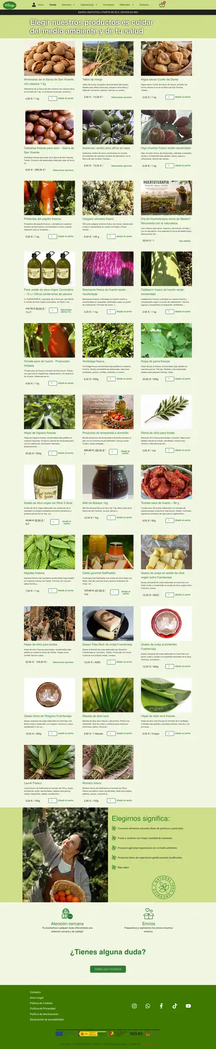 Huerta DelPueblo · Tienda