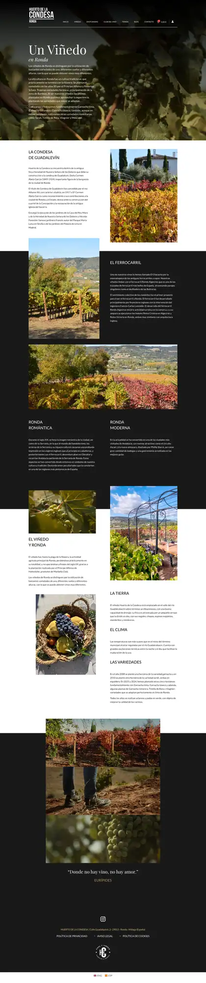 Huerto de la Condesa · Viñedo