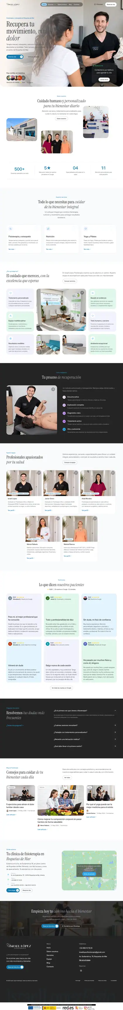 Israel López Fisioterapia · Inicio