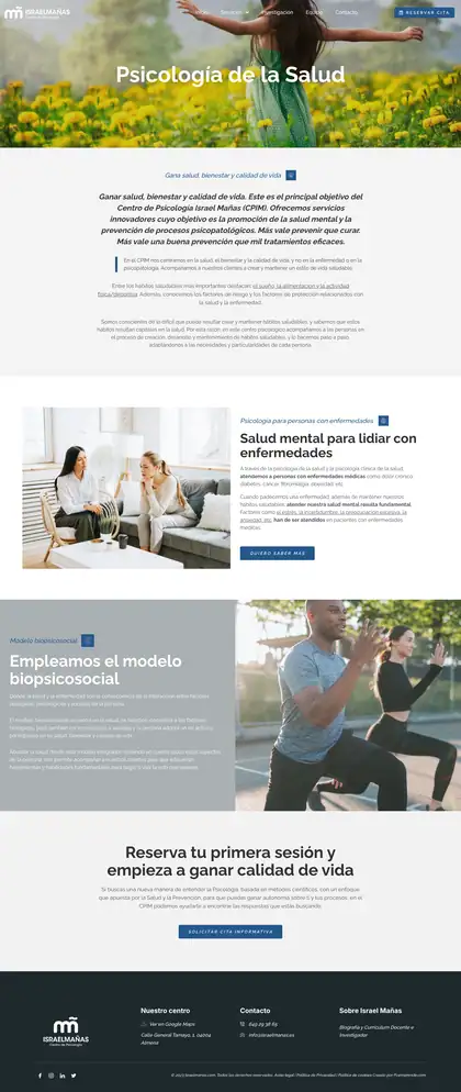 Centro de Psicología Israel Mañas · Psicología de la Salud