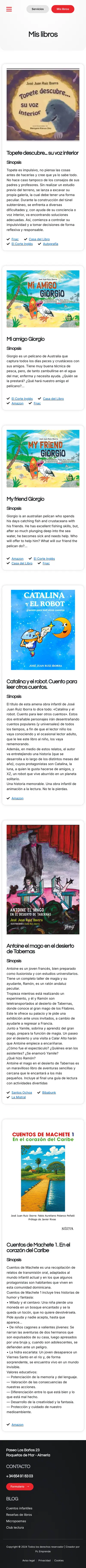 José Juan Ruiz Iborra · Mis libros · Móvil