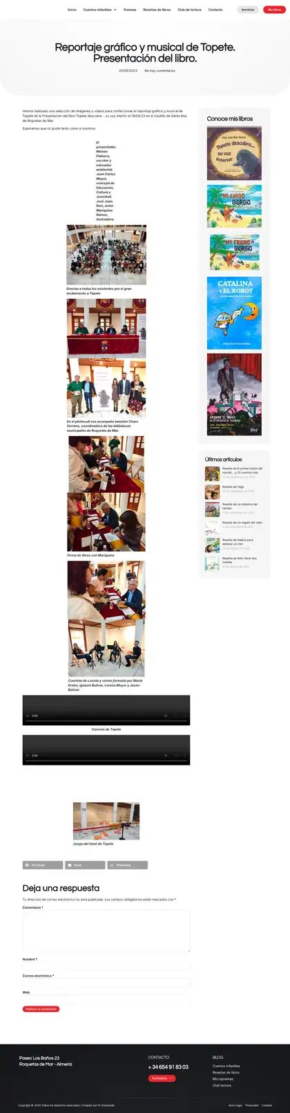 José Juan Ruiz Iborra · Reportaje grafico y musical de topete