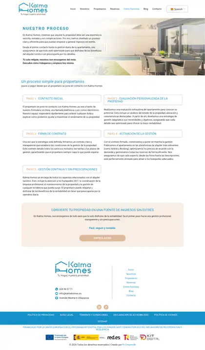Kalma Homes · Como funciona