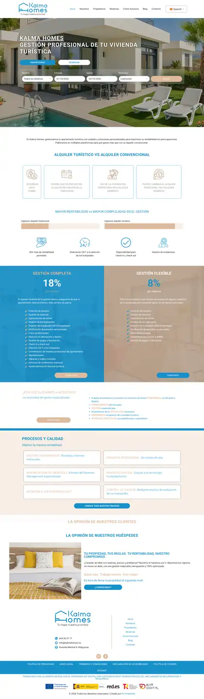 Kalma Homes · Inicio
