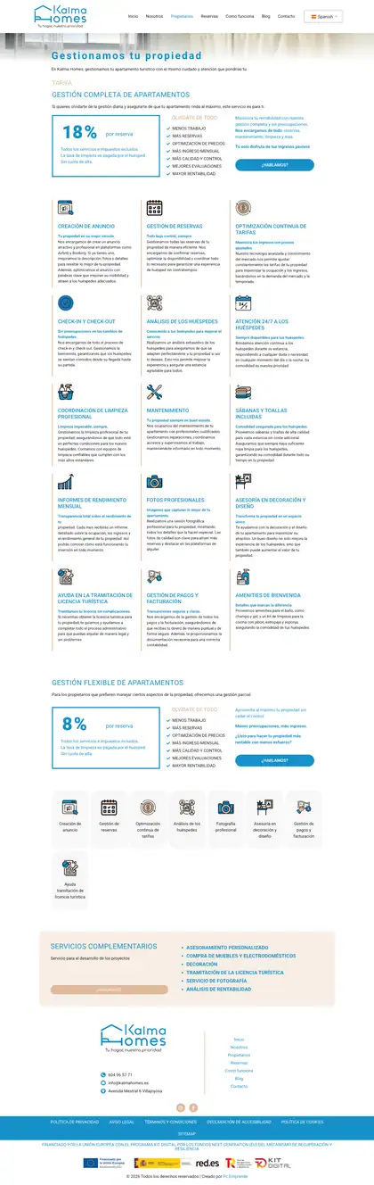 Kalma Homes · Propietarios