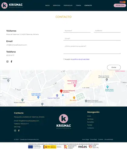 Krismac Peluquería · Contacto