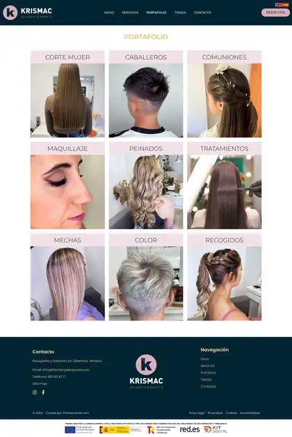 Krismac Peluquería · Portafolio