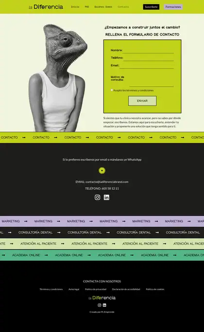 La Diferencia Brand · Contacto