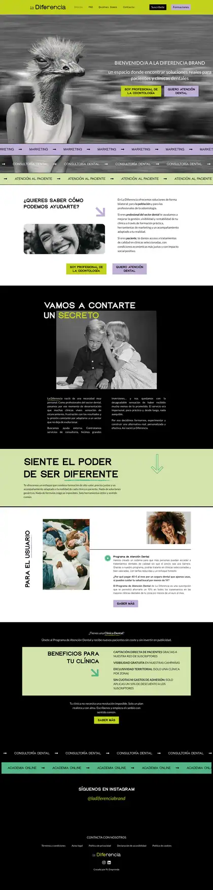 La Diferencia Brand · Inicio